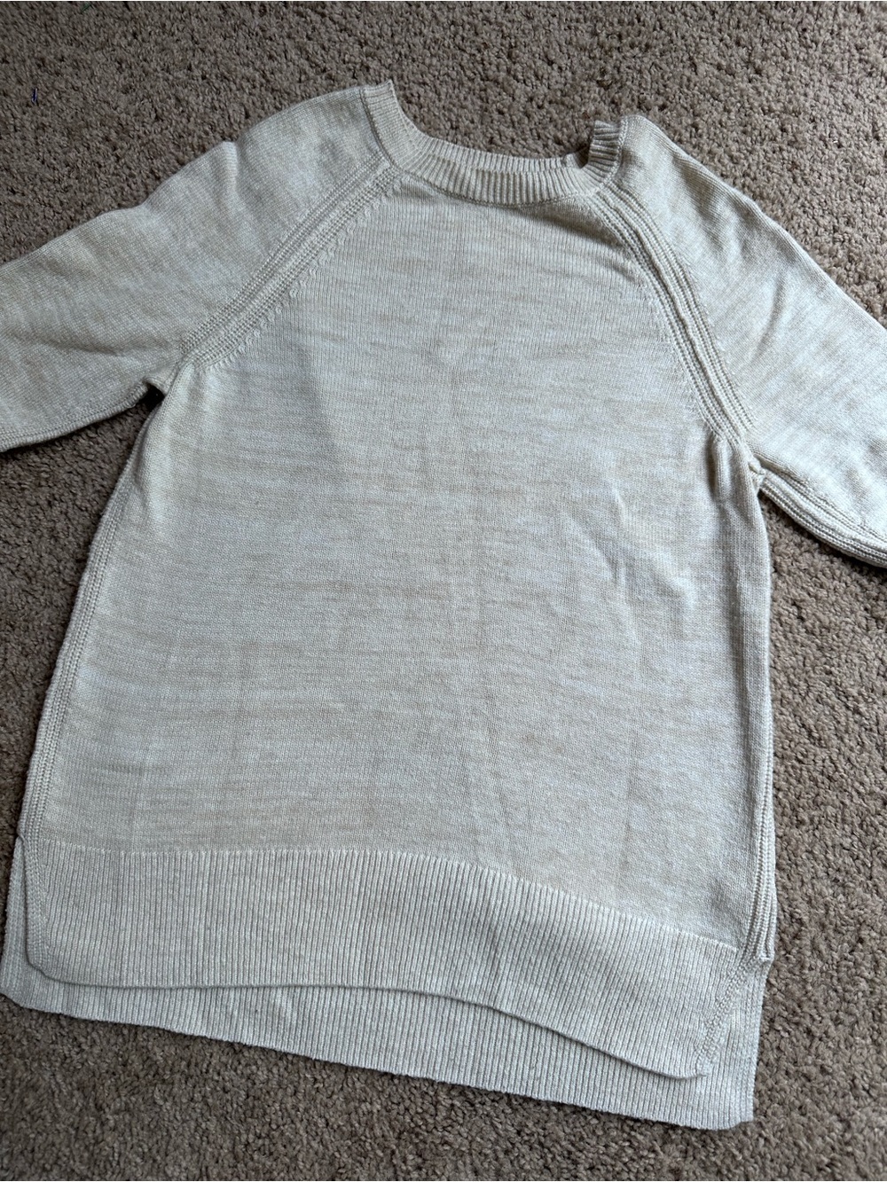 GAP Vintage Cream Ribbed Knit Sweater